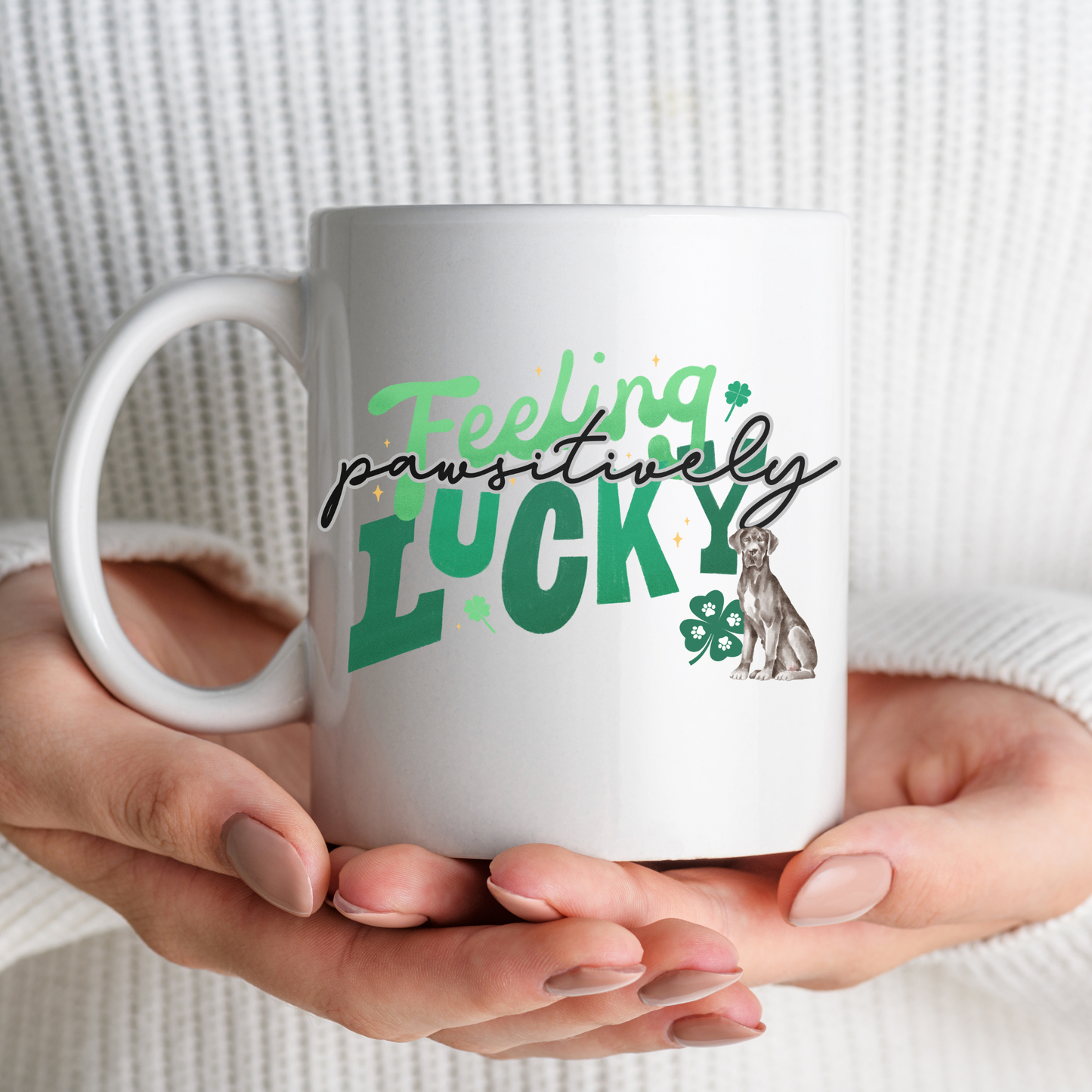 Lucky Dane Dog Mom Ceramic Mug