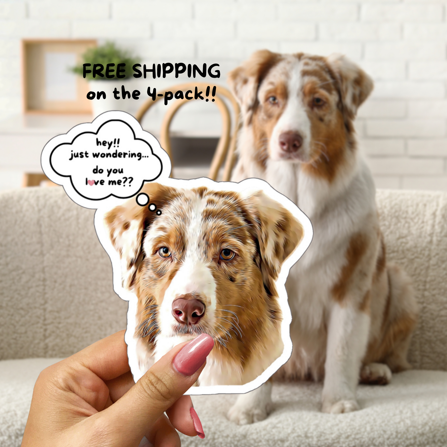 Custom Stickers Using Pet Photo – Graphic Drawing