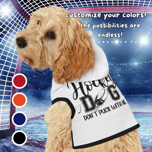 Customizable Dog Hoodie for Hockey Lovers