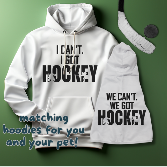 Matching Hockey Hoodies for Dogs Owners