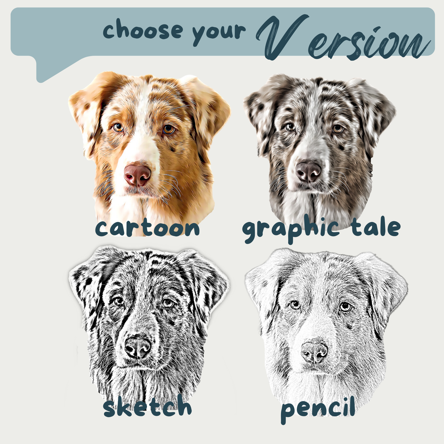 Custom Stickers Using Pet Photo – Cartoon