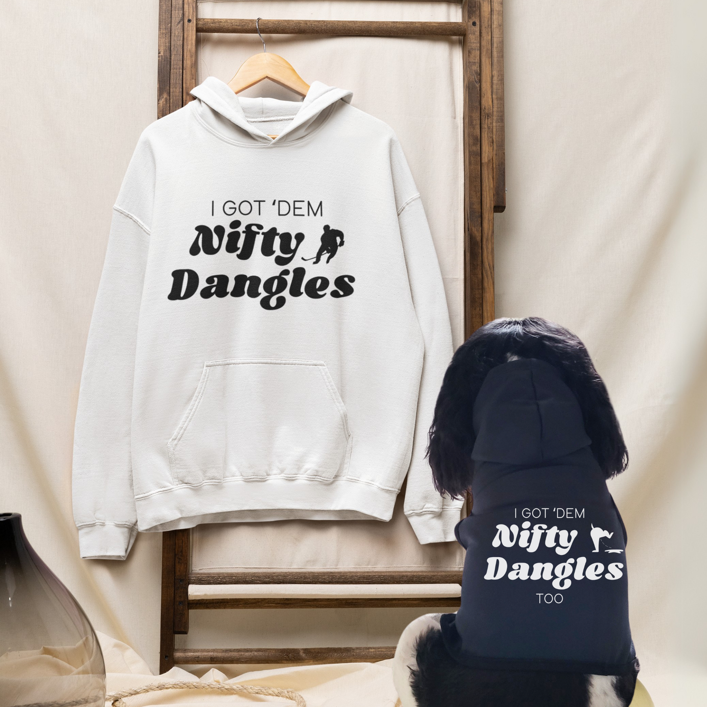 Matching Hockey Hoodies for Dogs And Their People