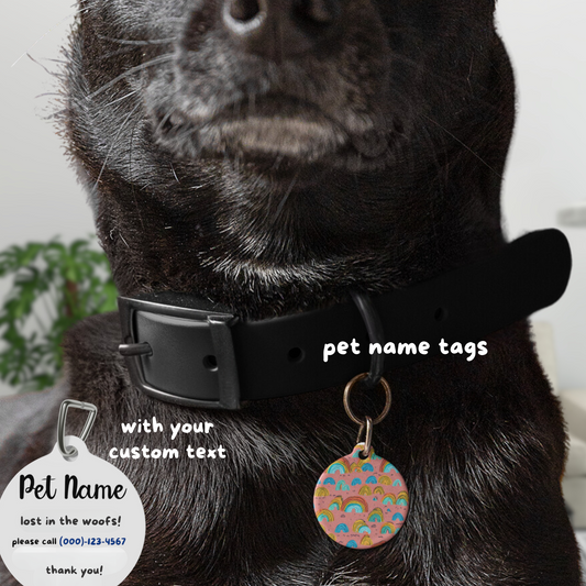 Custom Pet ID Name Tags for Dogs, Cats, and Others – Hawaiian Rainbows