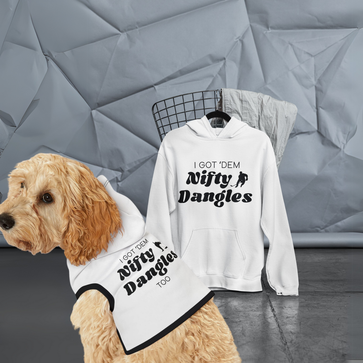 Matching Hockey Hoodies for Dogs And Their People