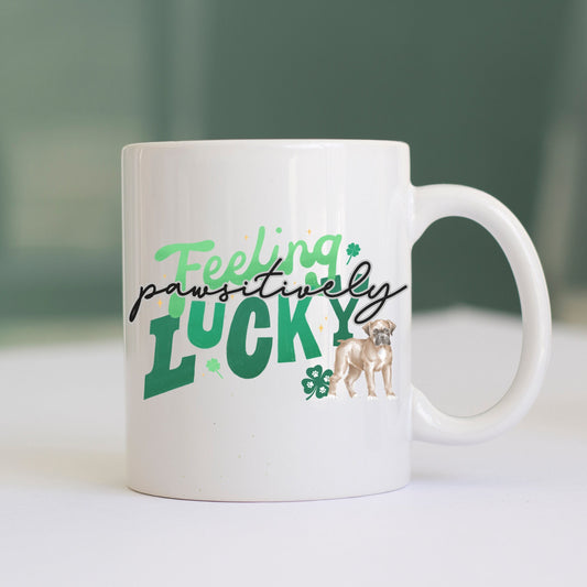 Lucky Boxer Dog Mom Ceramic Mug