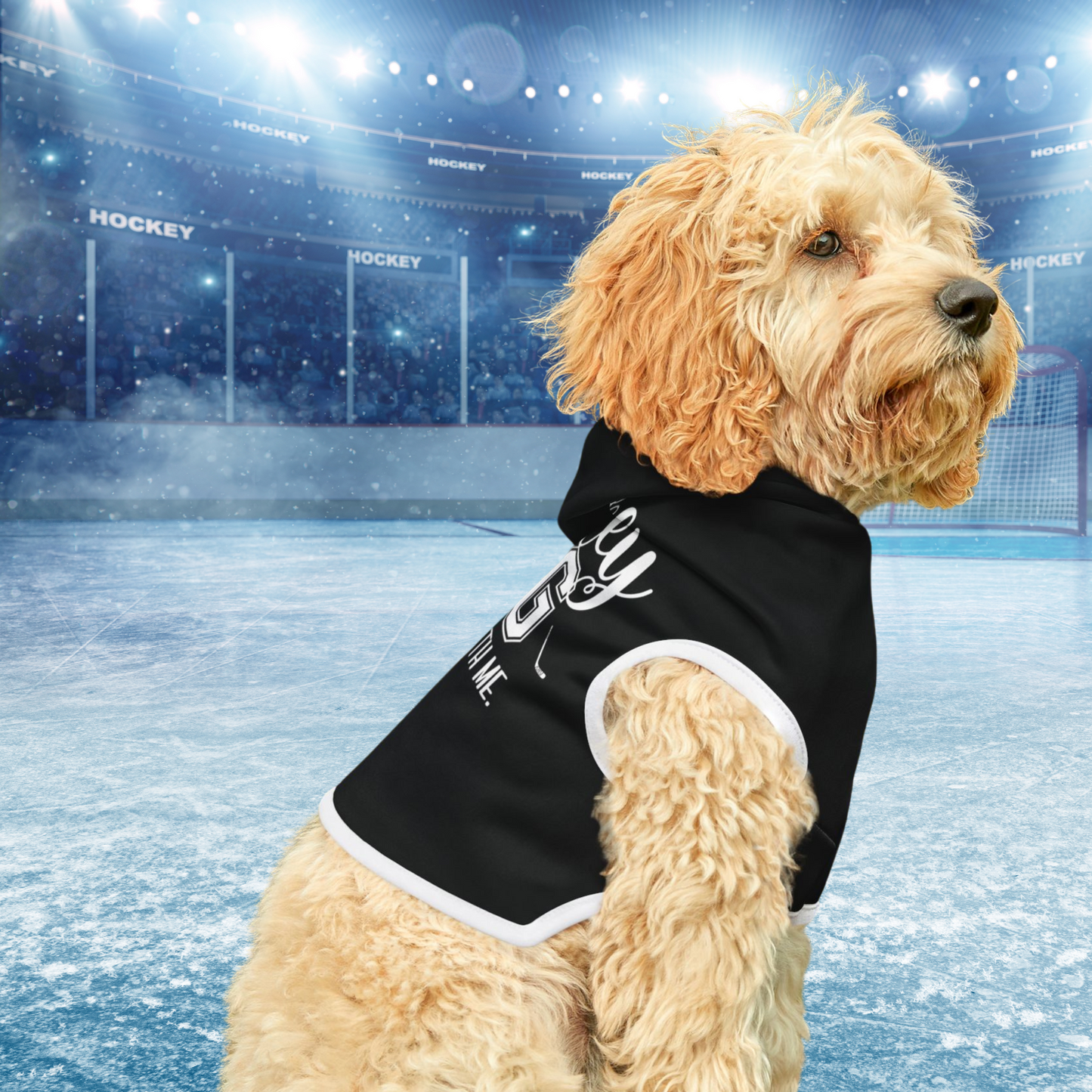 Customizable Dog Hoodie for Hockey Lovers