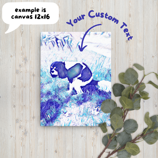 Funny Custom Bathroom Art with Custom Phrase – Blue Hue