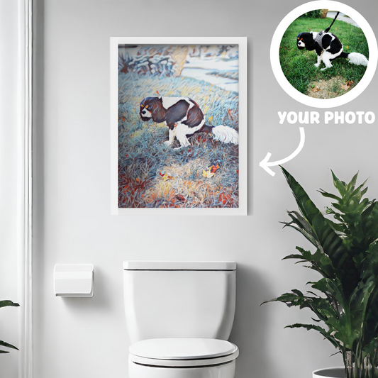 Funny Custom Bathroom Art with Custom Phrase – Digital – Sunshine