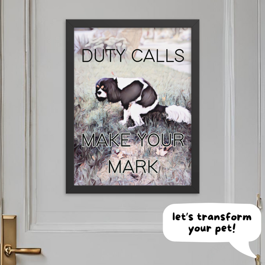 Funny Custom Bathroom Art with Custom Phrase – Digital – Watercolor