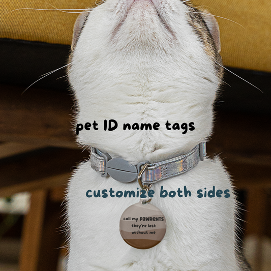 Gradient Design Dog, Cat, Pet Collar ID Tag – Chocolate